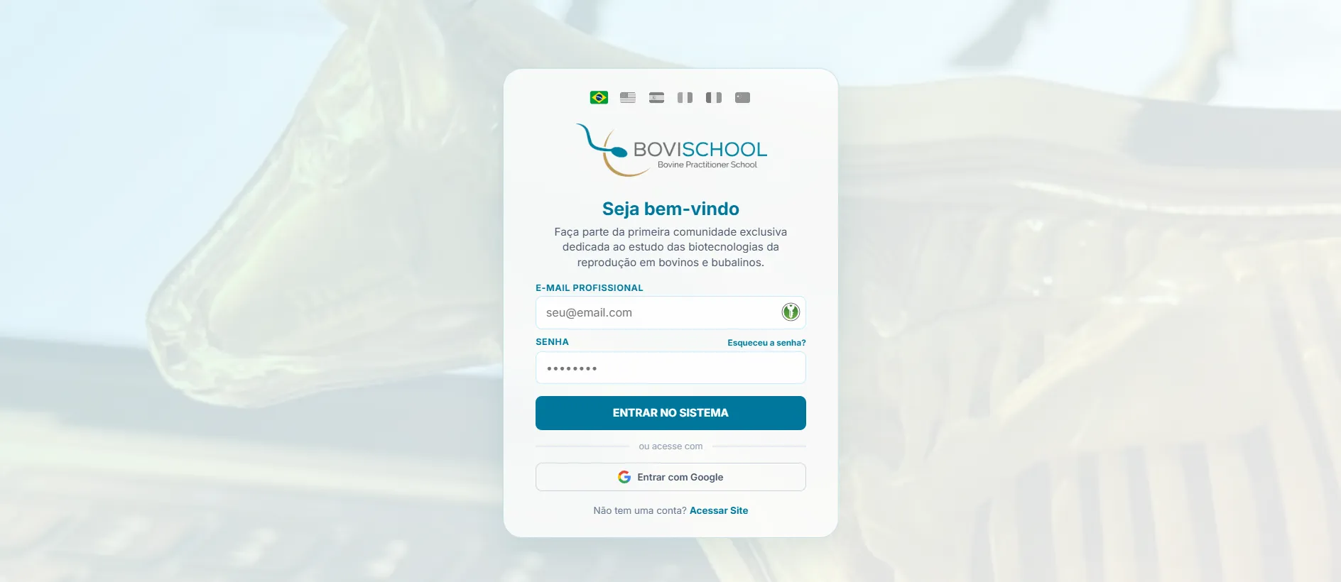 Demonstração da Interface da Plataforma Bovischool em Tablet e Smartphone